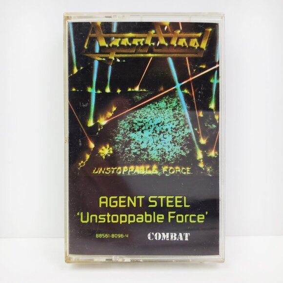 Agent Steel Unstoppable Force Cassette Tape Thrash Metal 1987 Combat Tested - Picture 1 of 9